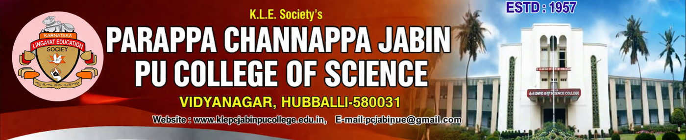 KLE Society's P. C. Jabin College logo